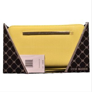 Steve Madden Bright Neon Yellow Wristlet Wallet